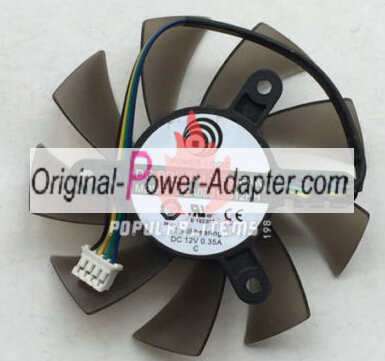 New 75mm 4-Pin 0.35A VAG Video Card Fan For PLA08015S12HH 42mm